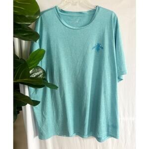 Caribbean Joe Blue Hula Short Sleeve T-Shirt Mens Size XXL